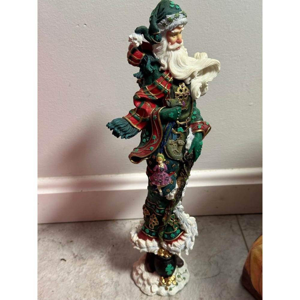 LENOX SHAMROCK SANTA 2001 COLLECTIBLE RETIRED 13" Irish Santa